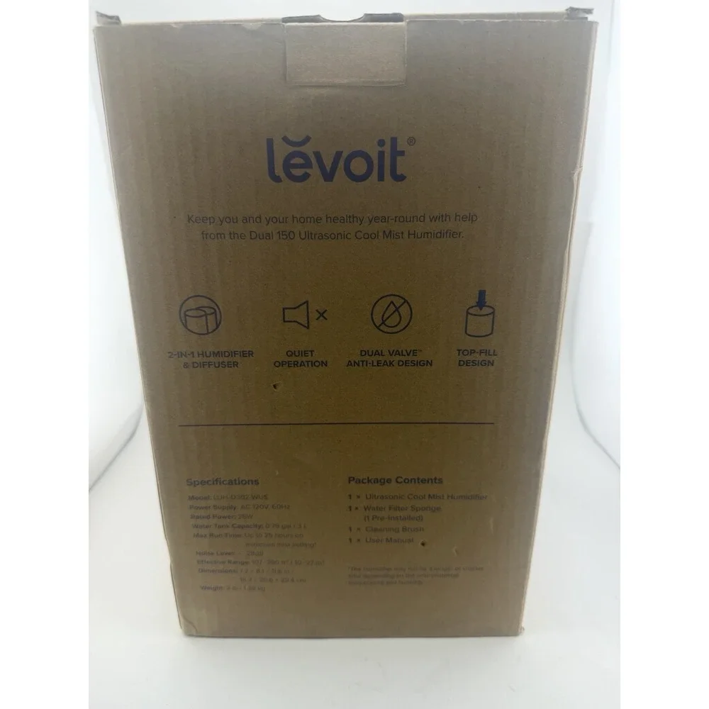 LEVOIT - Humidifier for Bedroom - Quiet (3L Water Tank)